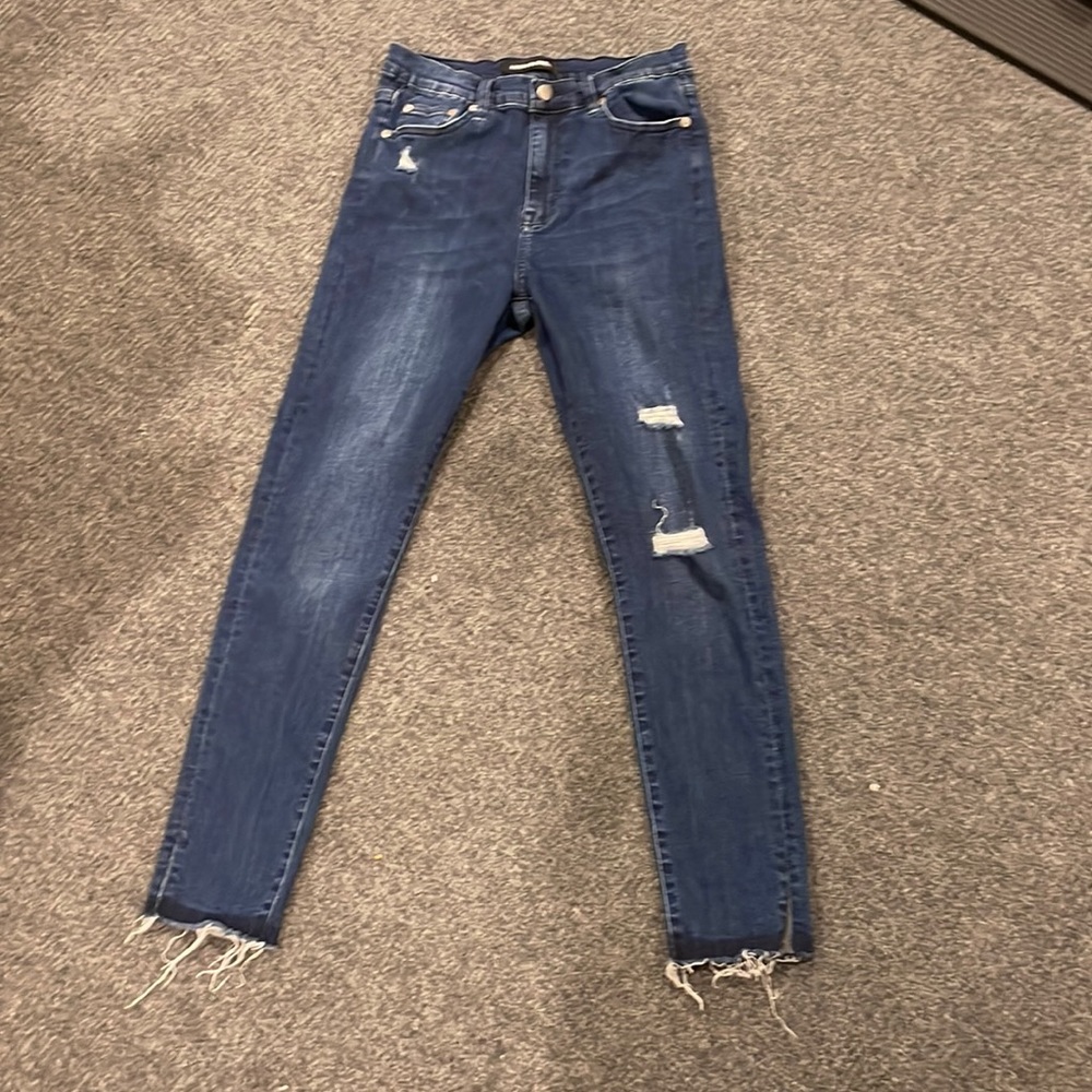 Women’s Neon Blonde High Rise Skinny Jeans